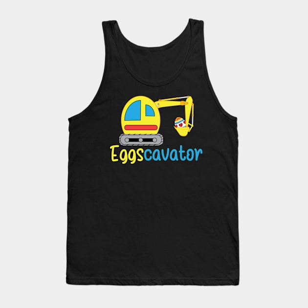 Eggscavator Easter Eggs Tank Top by FamiLane